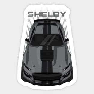 Ford Mustang Shelby GT500 2020-2021 - Magnetic Grey - Black Stripes Sticker